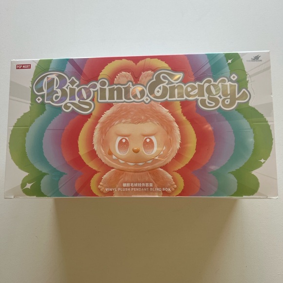 New POPMART Labubu The Monsters Big into Energy Plush Blind Box Authentic Toy - Picture 1 of 8